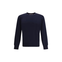 Brunello Cucinelli Blue Cotton Sweatshirt