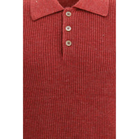Brunello Cucinelli Red Cotton Dress Shirt