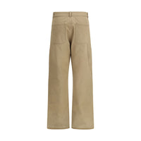 Margiela Beige Cotton Cargo Pants