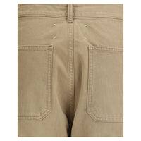 Margiela Beige Cotton Cargo Pants