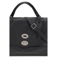 Zanellato Blue Calf Leather Bos Taurus Shoulder Bag