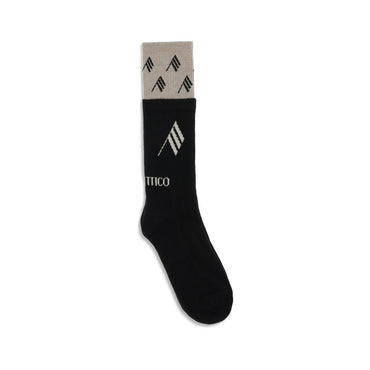 The Attico Black Cotton Socks
