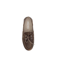 Miu Miu Brown Calf Leather Bos Taurus Slip-On Loafers