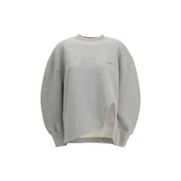 The Attico Gray Cotton Sweatshirt