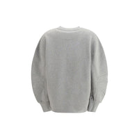 The Attico Gray Cotton Sweatshirt