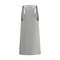 The Attico Gray Cotton Casual Dress