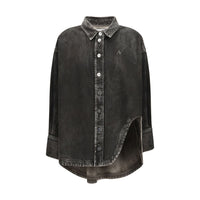 The Attico Black Denim Shirt