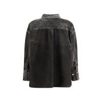 The Attico Black Denim Shirt