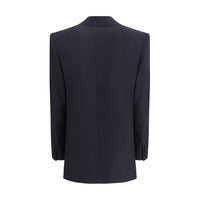 Saint Laurent Blue Wool Coat