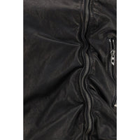 Diesel Black Lamb Leather Biker Jacket
