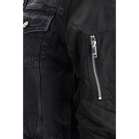 Ganni Black Cotton Denim Jacket