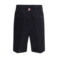 Thom Browne Blue Polyester Bermuda Shorts