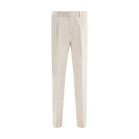Brunello Cucinelli Cream Cotton Casual Pants