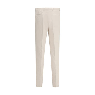 Brunello Cucinelli Cream Cotton Casual Pants