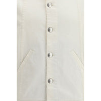 Brunello Cucinelli White Cotton Denim Jacket