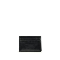 Marine Serre Black Calf Leather Bos Taurus Wallet