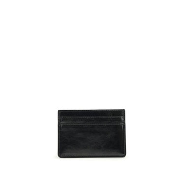 Marine Serre Black Calf Leather Bos Taurus Wallet