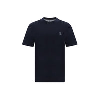 Brunello Cucinelli Blue Cotton T-Shirt