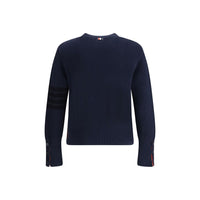 Thom Browne Blue Cotton Sweatshirt