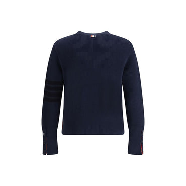 Thom Browne Blue Cotton Sweatshirt
