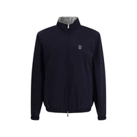 Brunello Cucinelli Blue Polyamide Shell Jacket