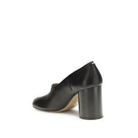 Margiela Black Calf Leather Bos Taurus Platform Pumps
