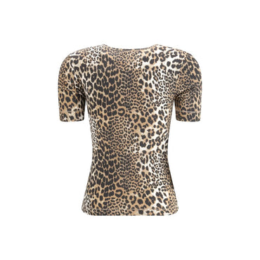 Ganni Multicolor Cotton T-Shirt