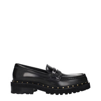 Golden Goose Black Leather Slip-On Loafers