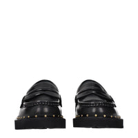 Golden Goose Black Leather Slip-On Loafers