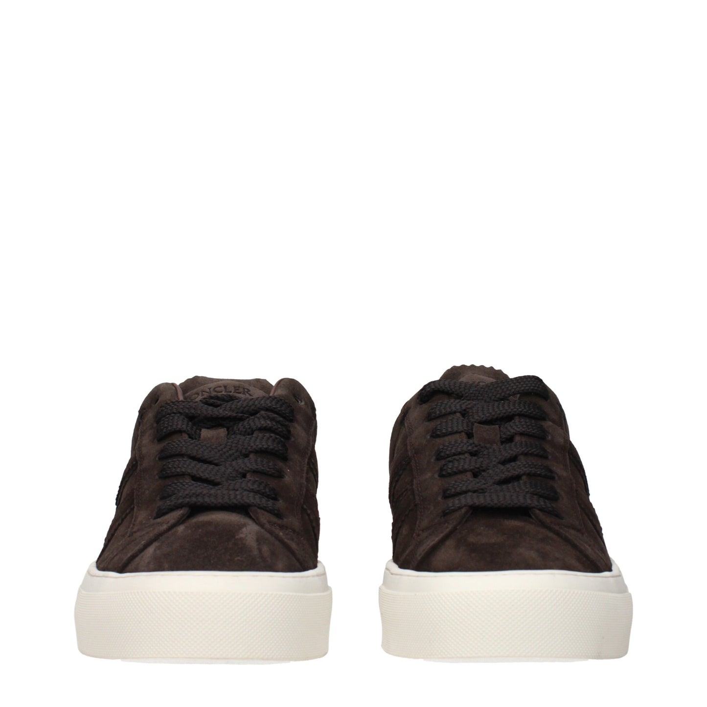 Moncler Brown Leather Low Top Sneakers