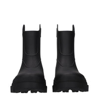 Moncler Black Cotton Ankle Boots