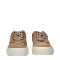 Moncler Brown Leather Sneakers