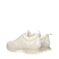 Moncler Beige Leather Low Top Sneakers