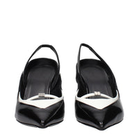 Givenchy Black Leather Wedge Sandals