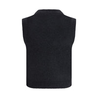 Ganni Black Wool Top