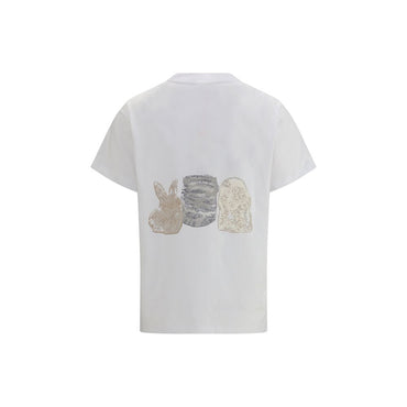 Ganni White Cotton T-Shirt