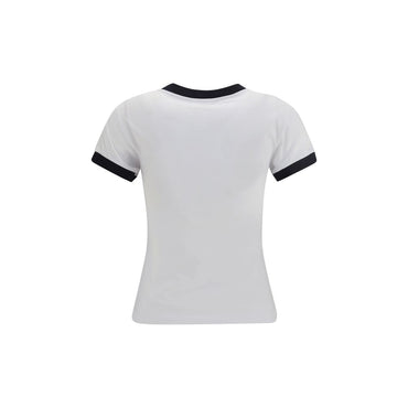 Ganni White Cotton T-Shirt
