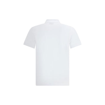 Fendi White Cotton Polo Shirt