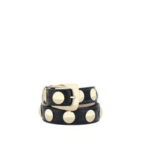 Khaite Black Calf Leather Bos Taurus Belt