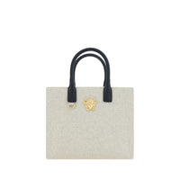 Versace Beige Cotton Shoulder Bag