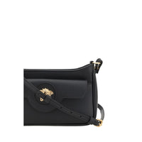 Versace Black Calf Leather Bos Taurus Shoulder Bag