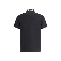 Versace Black Cotton Polo Shirt