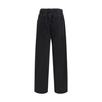 MM6 Black Cotton Athletic Pants