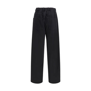 MM6 Black Cotton Athletic Pants