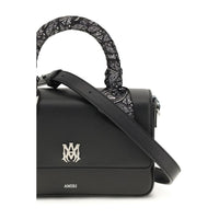 Amiri Black Calf Leather Bos Taurus Shoulder Bag