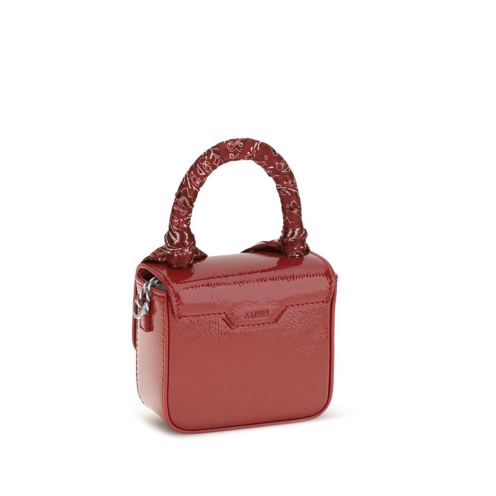 Amiri Red Calf Leather Bos Taurus Shoulder Bag