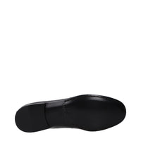 Valentino Garavani Black Leather Slip-On Loafers