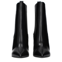 Valentino Garavani Black Leather Ankle Boots