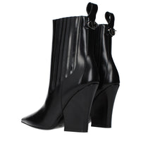 Valentino Garavani Black Leather Ankle Boots