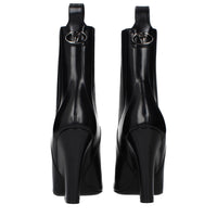 Valentino Garavani Black Leather Ankle Boots